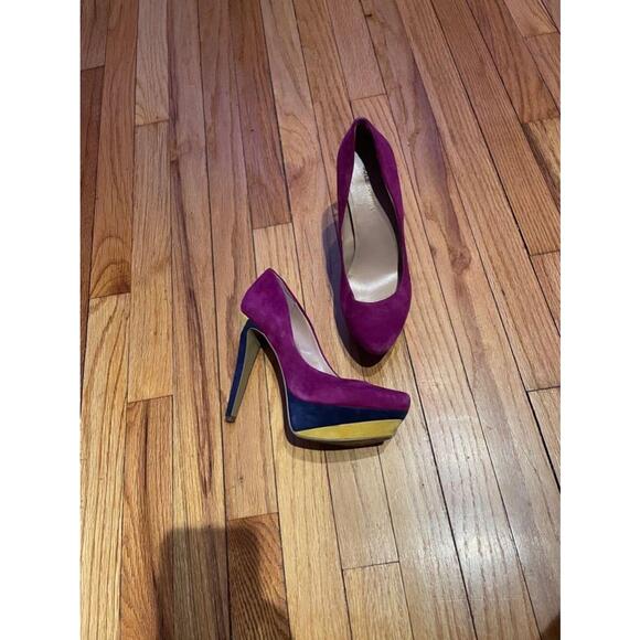 Sole Society Shoes - Sole Society LAYLA Suede Platform vibrant vintage y2k block Multi retro pumps